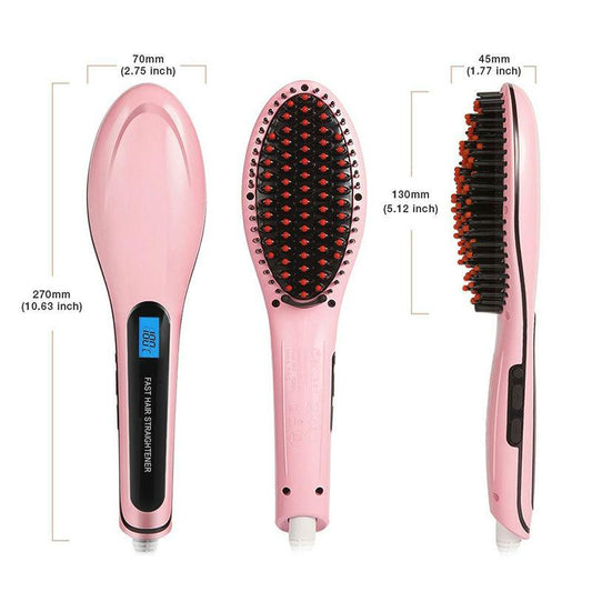 2-IN-1 Hair Straightening Brush
